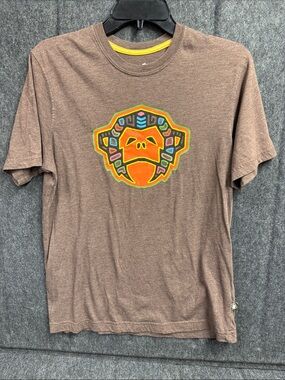 Howler Brothers Brown Tee with White Screen-Print Label